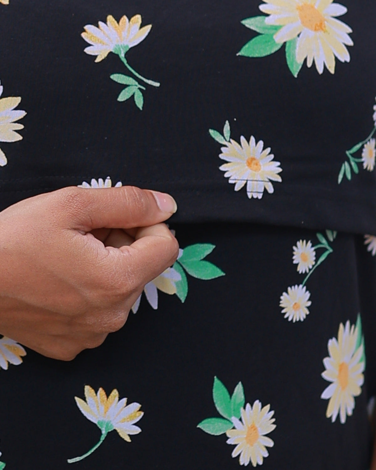 Floral | Zipless Feeding Pant Set