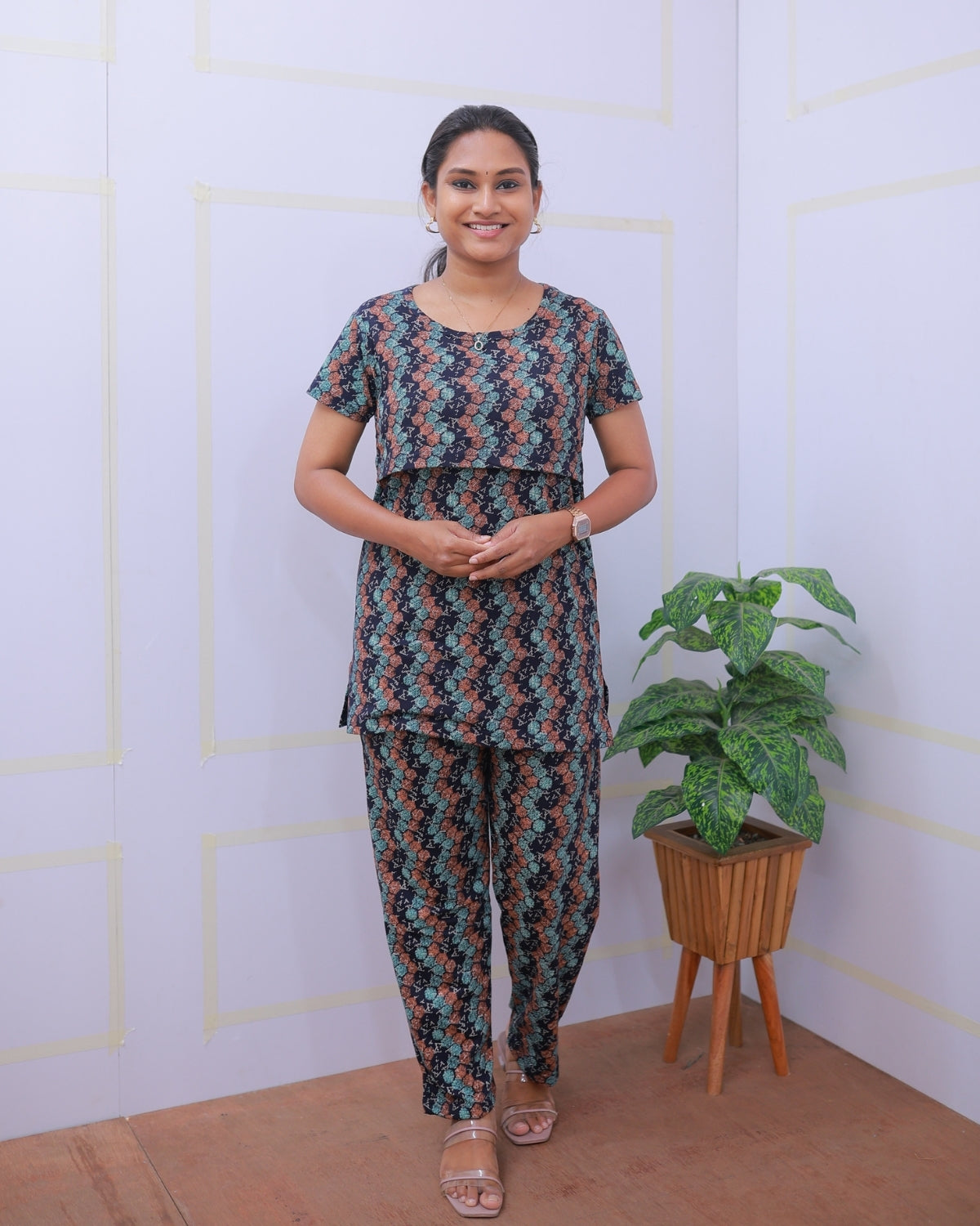 Lasya | Zipless Feeding Pant Set