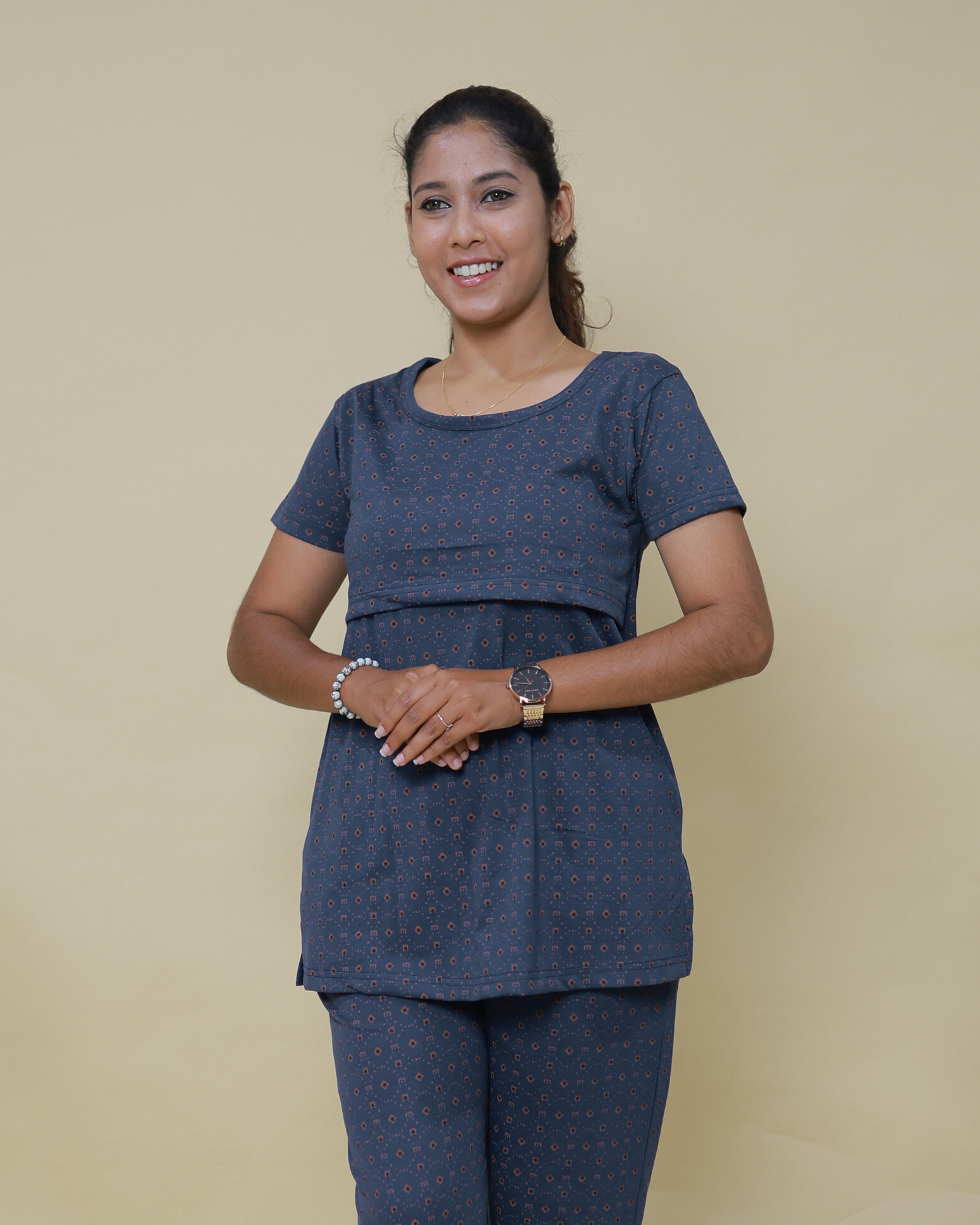 Chaitali | Zipless Feeding Pant Set