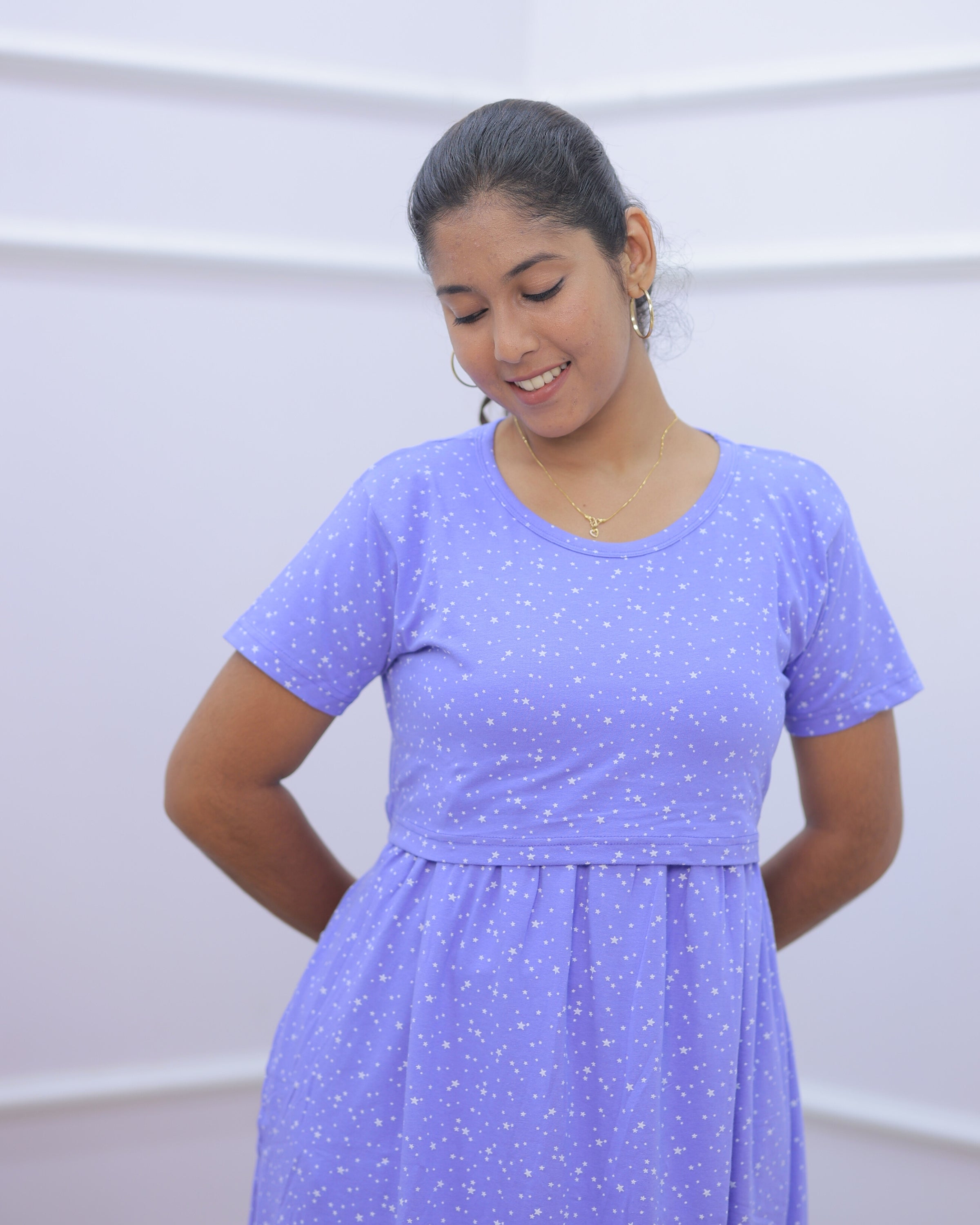 Dreamy | Zipless Maternity Dress - Normal Sleeves | Full Length