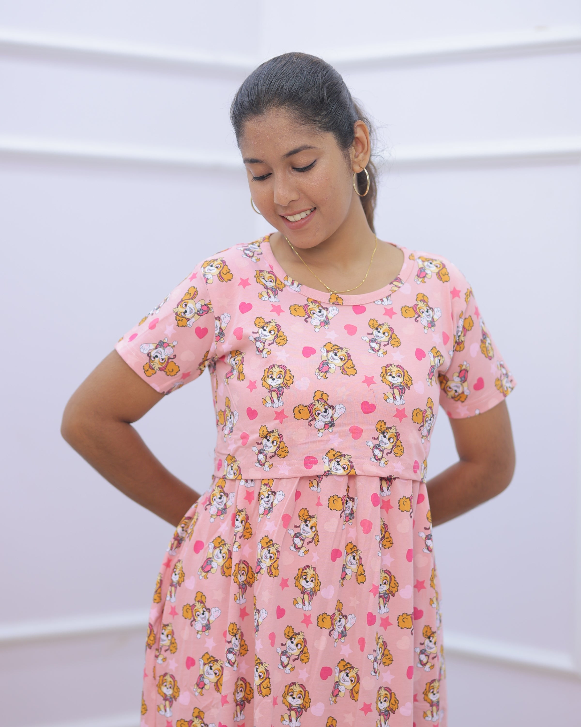 Puppy | Zipless Maternity Dress - Normal Sleeves | Full Length