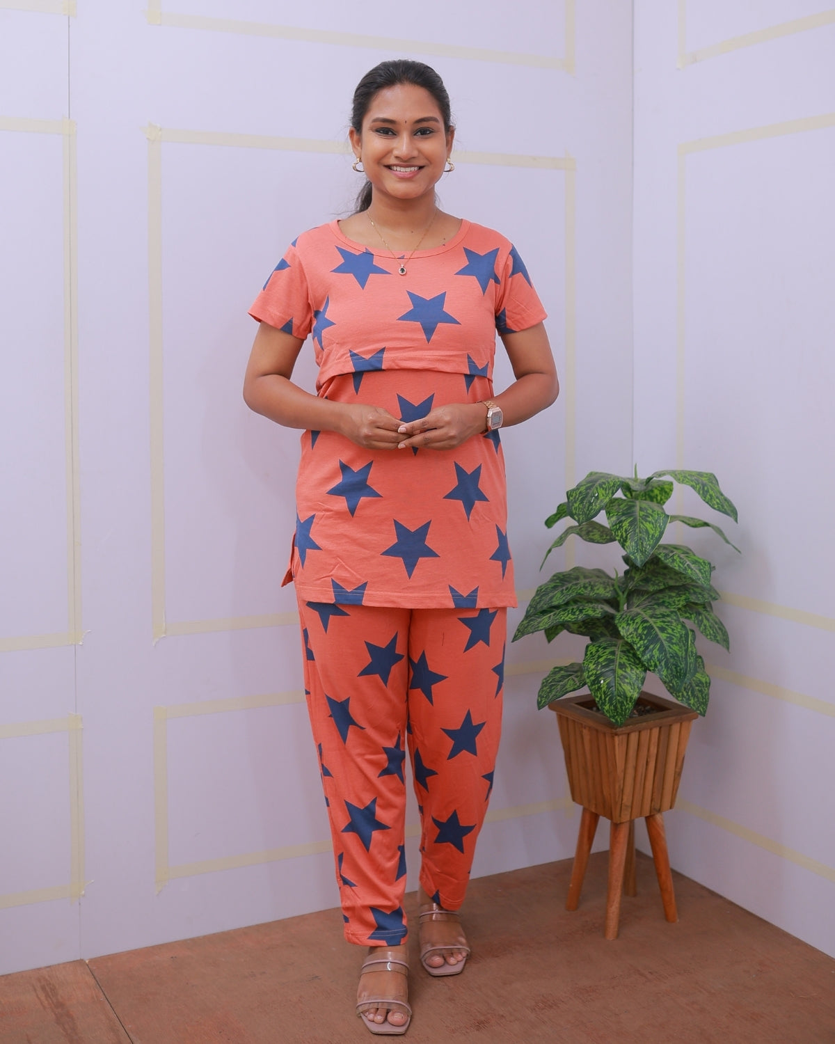 Natasha | Zipless Feeding Pant Set
