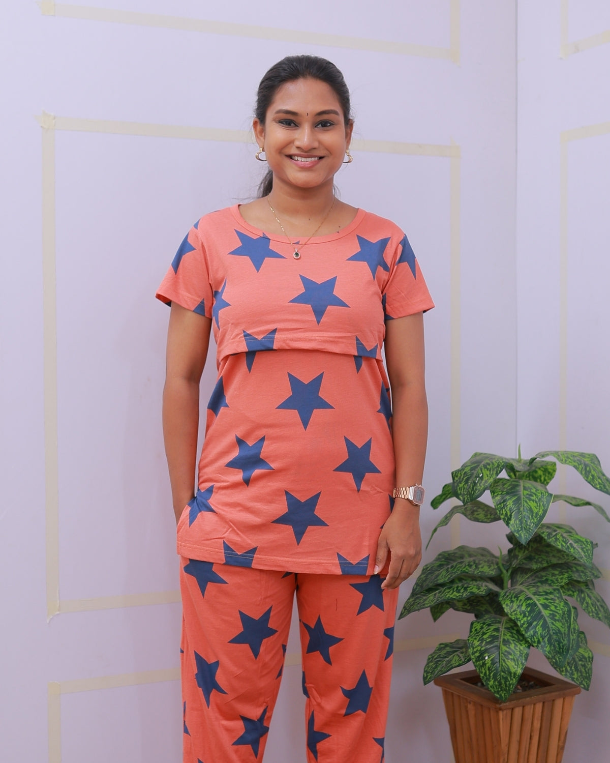 Natasha | Zipless Feeding Pant Set