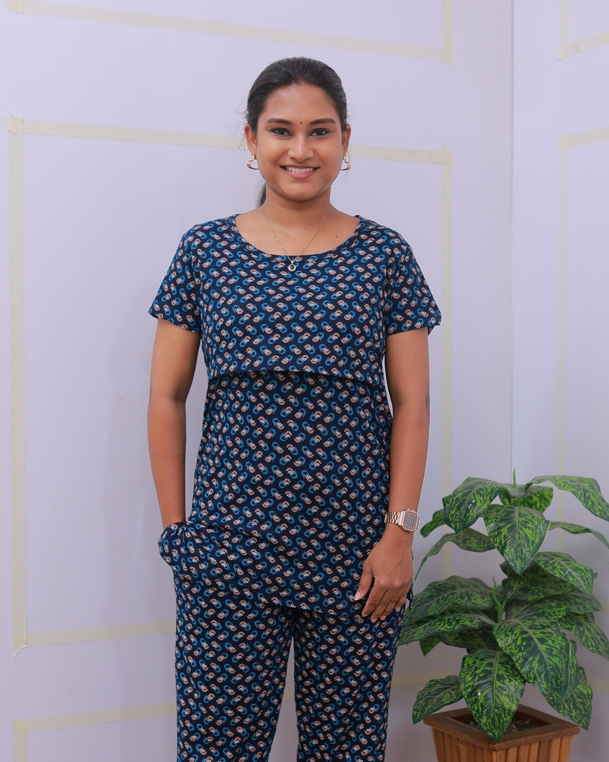 Anita | Zipless Feeding Pant Set