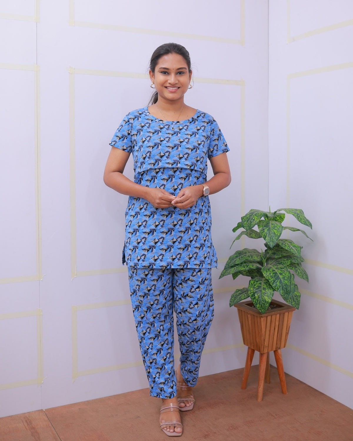 Manisha | Zipless Feeding Pant Set