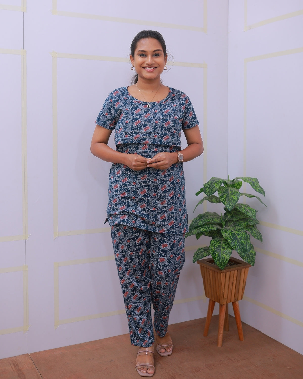 Chaya | Zipless Feeding Pant Set