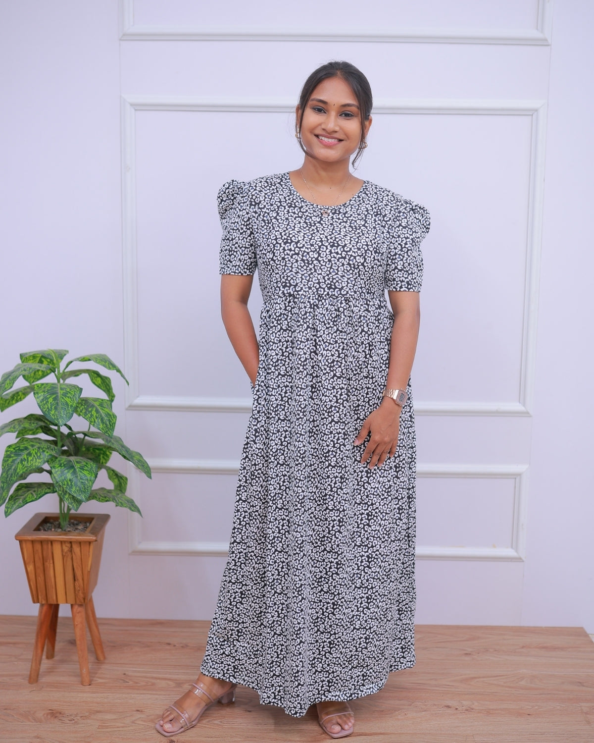 Giri | Casual Non-Maternity Loungewear - Puff Sleeve | Full Length