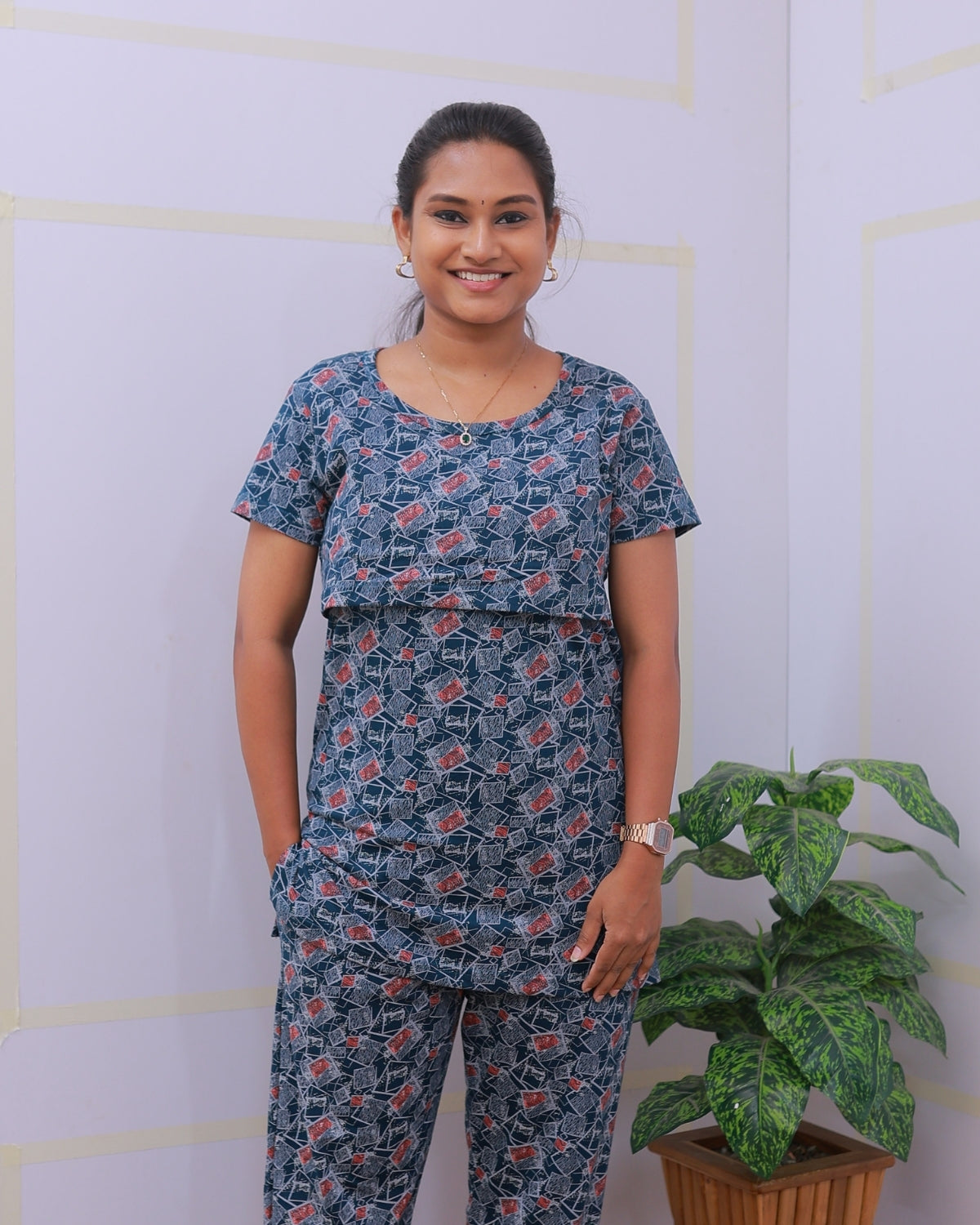 Chaya | Zipless Feeding Pant Set