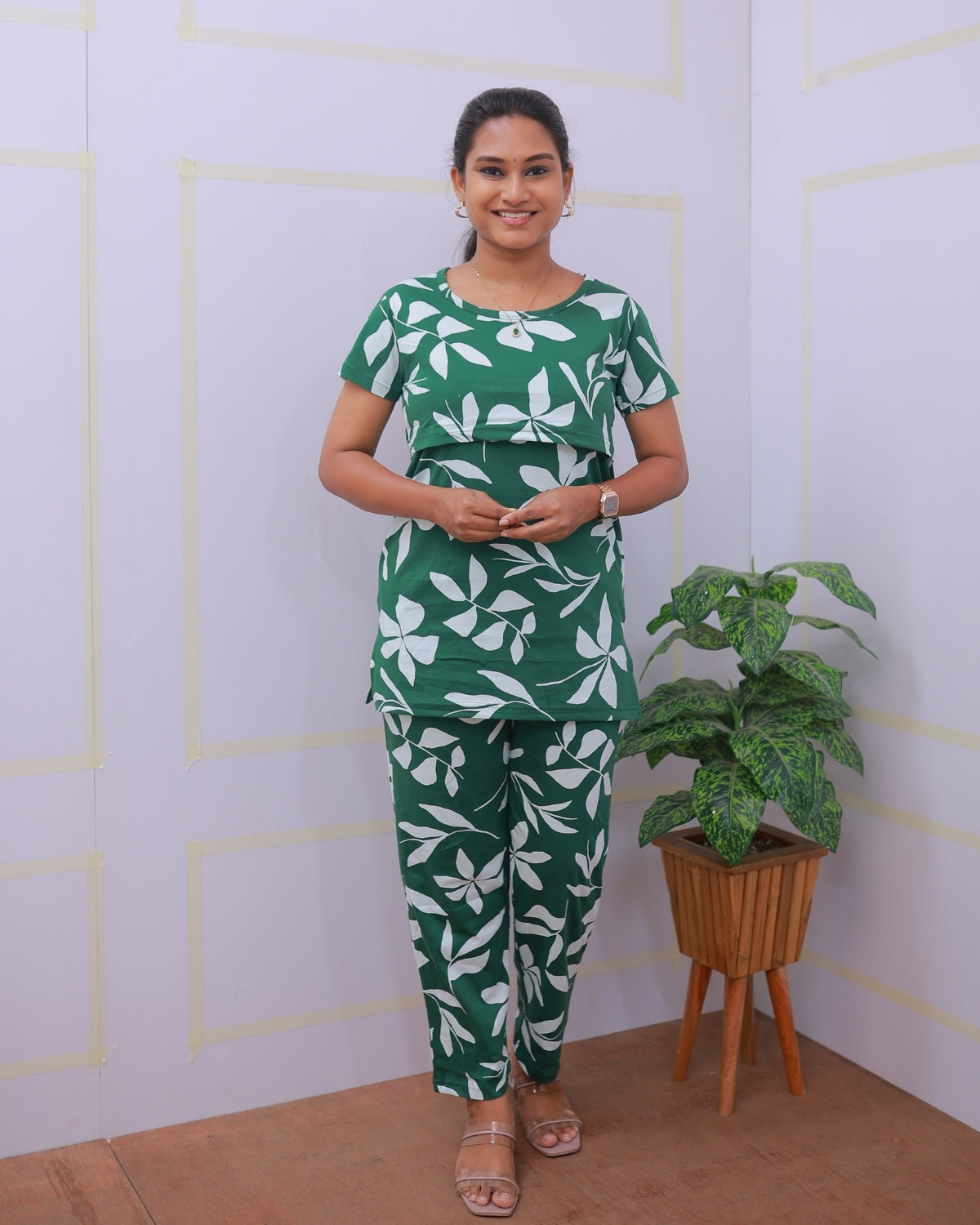 Pragya | Zipless Feeding Pant Set