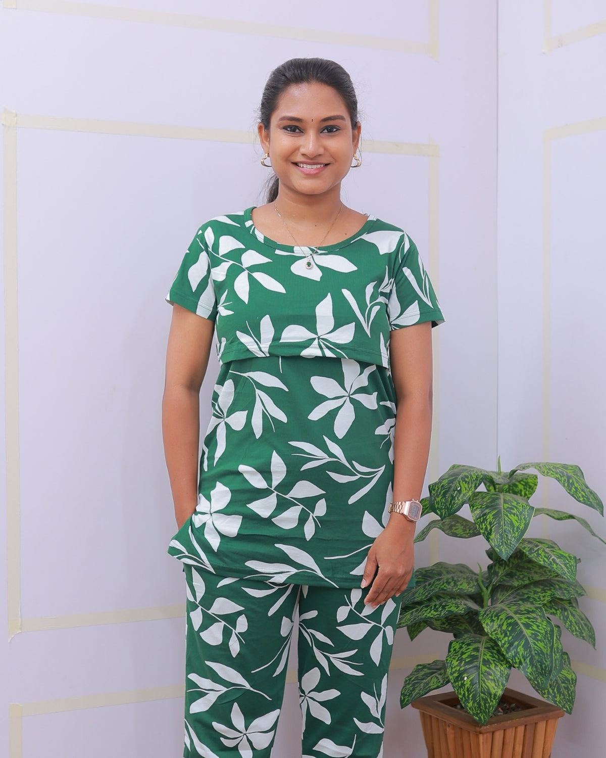 Pragya | Zipless Feeding Pant Set
