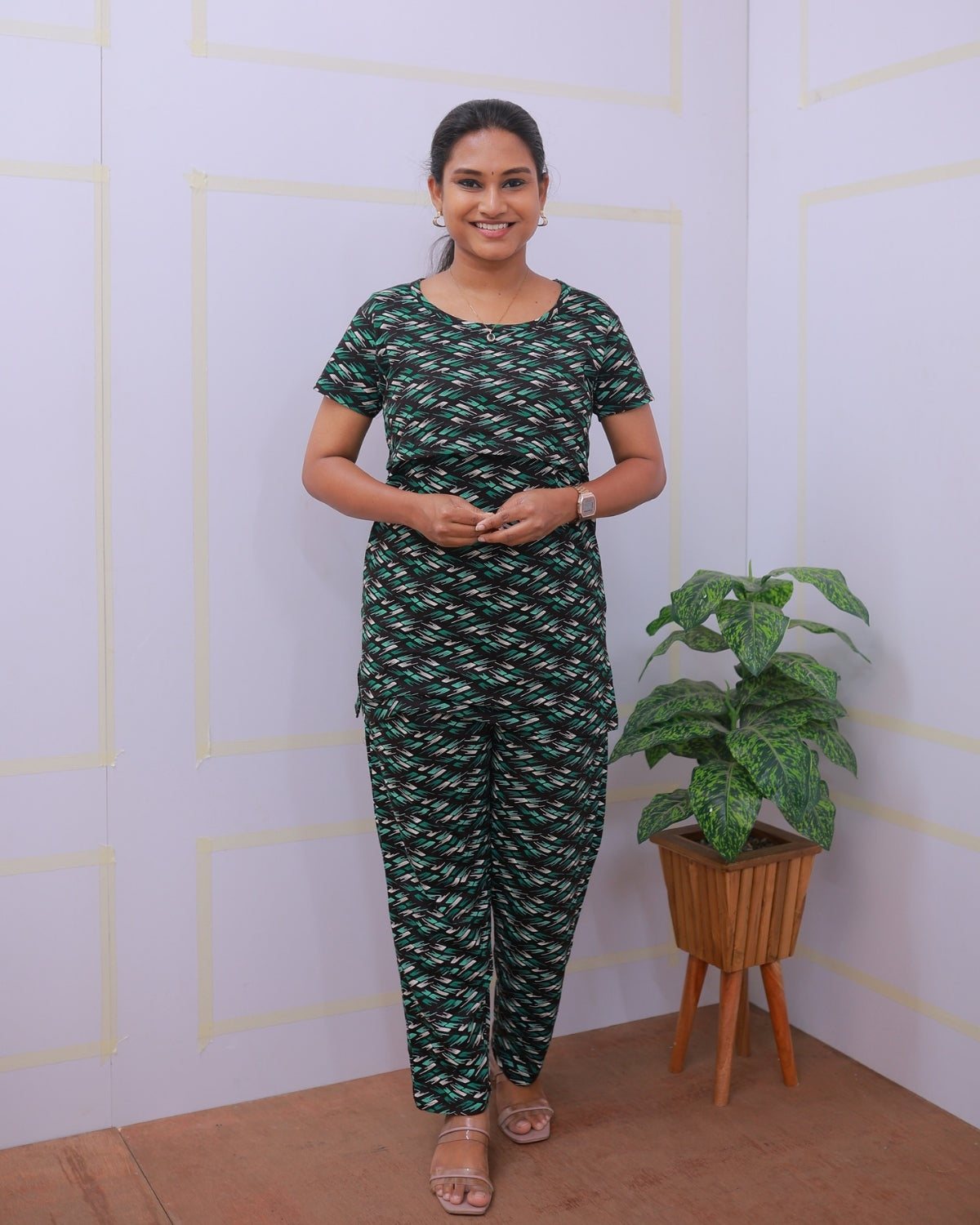 Mansi | Zipless Feeding Pant Set