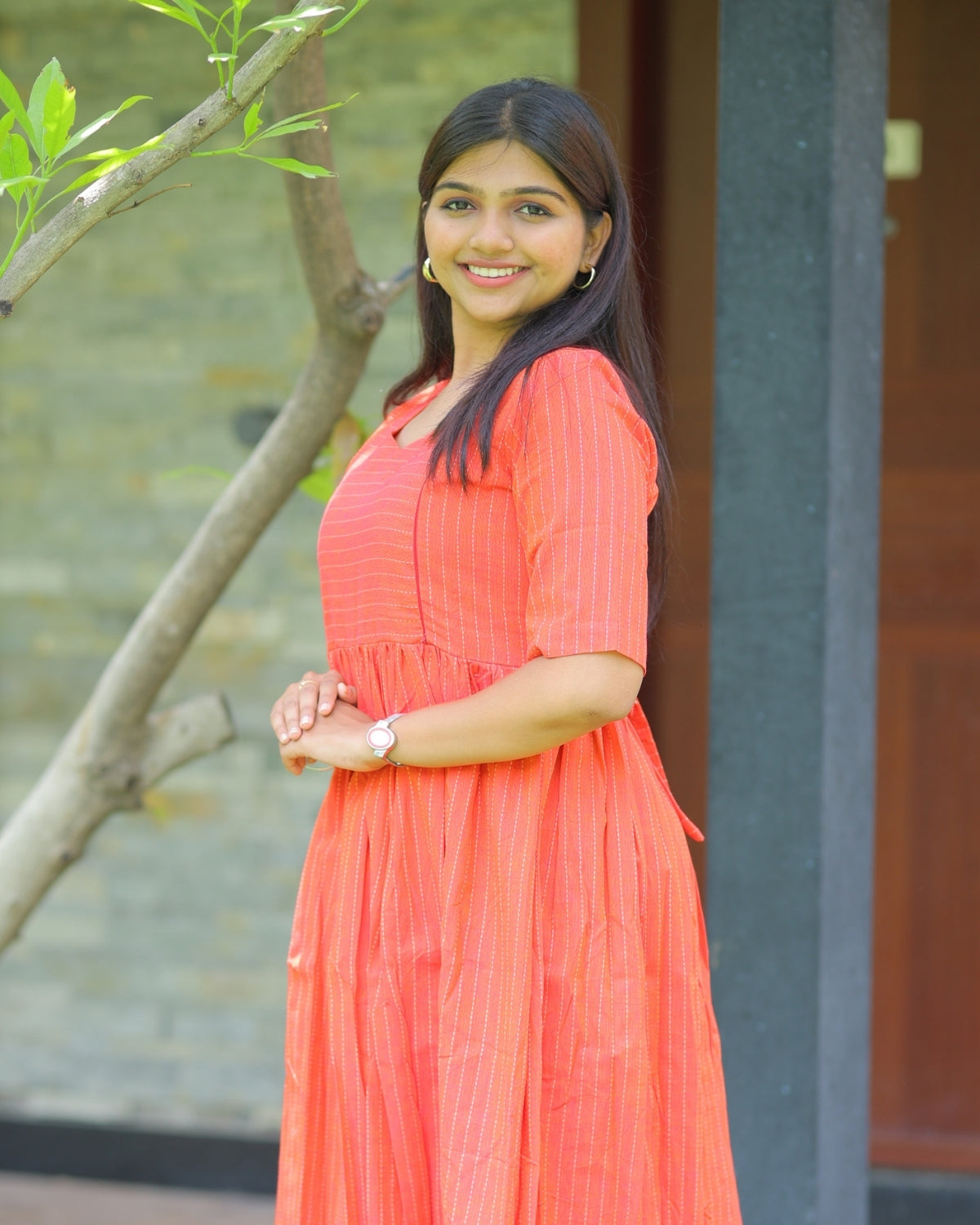 Kothai_lines | Maternity Maxi with Lining