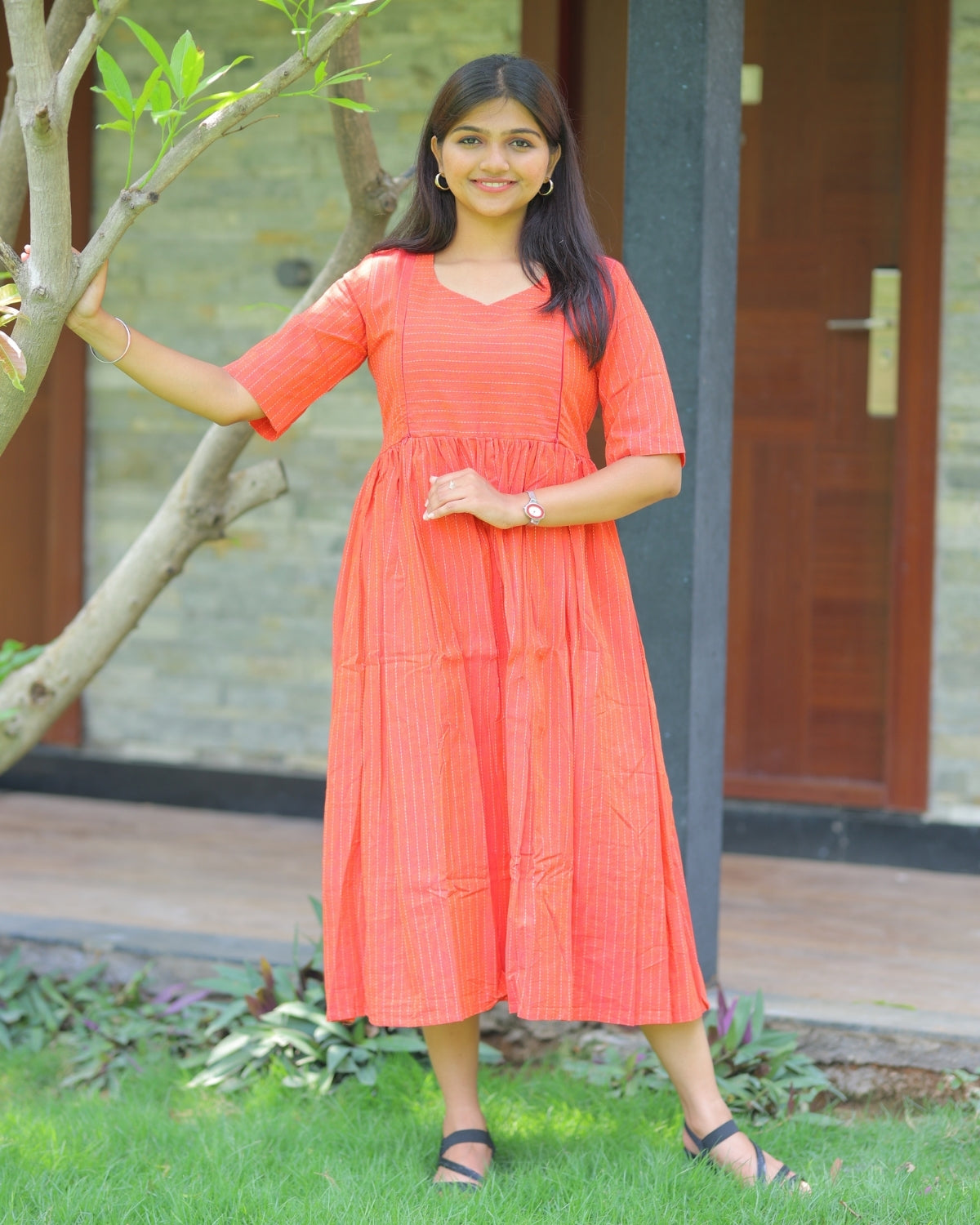 Kothai_lines | Maternity Maxi with Lining