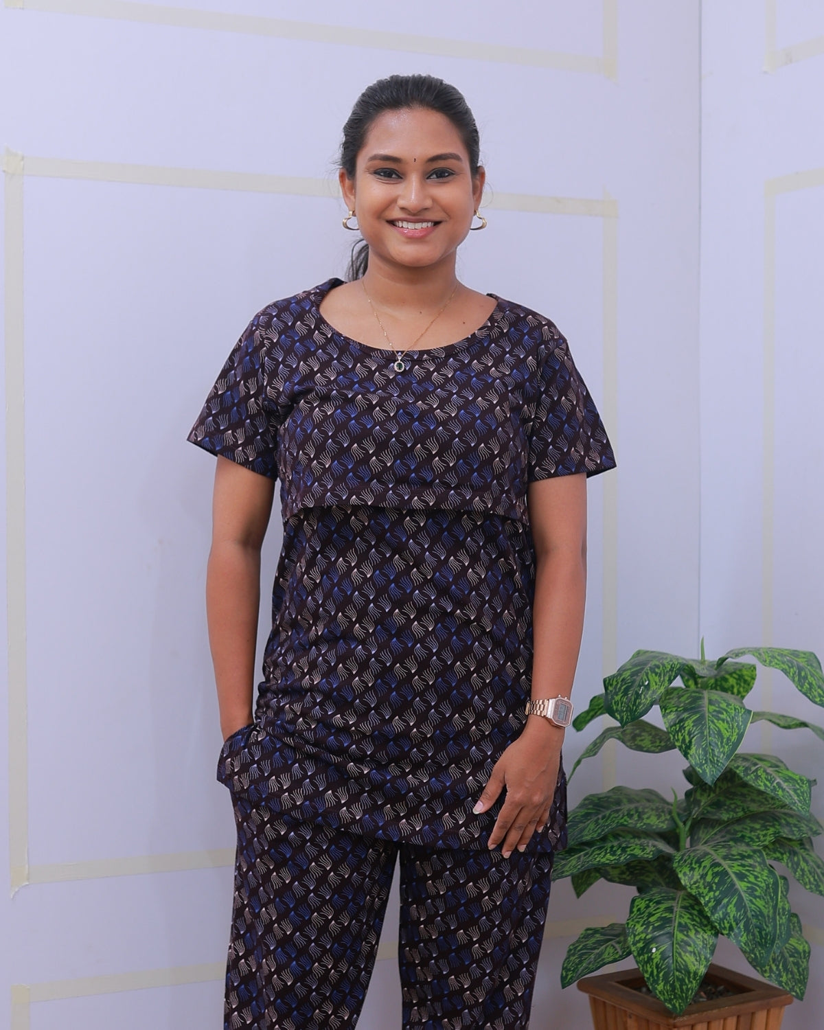 Mayera | Zipless Feeding Pant Set