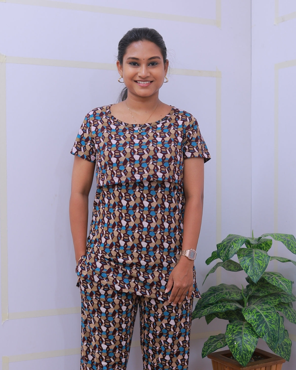Janani | Zipless Feeding Pant Set
