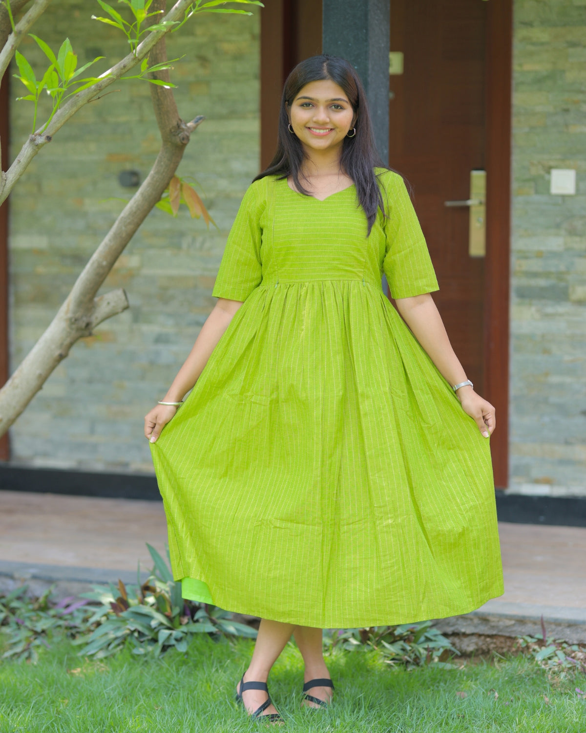 Kani_lines | Maternity Maxi with Lining