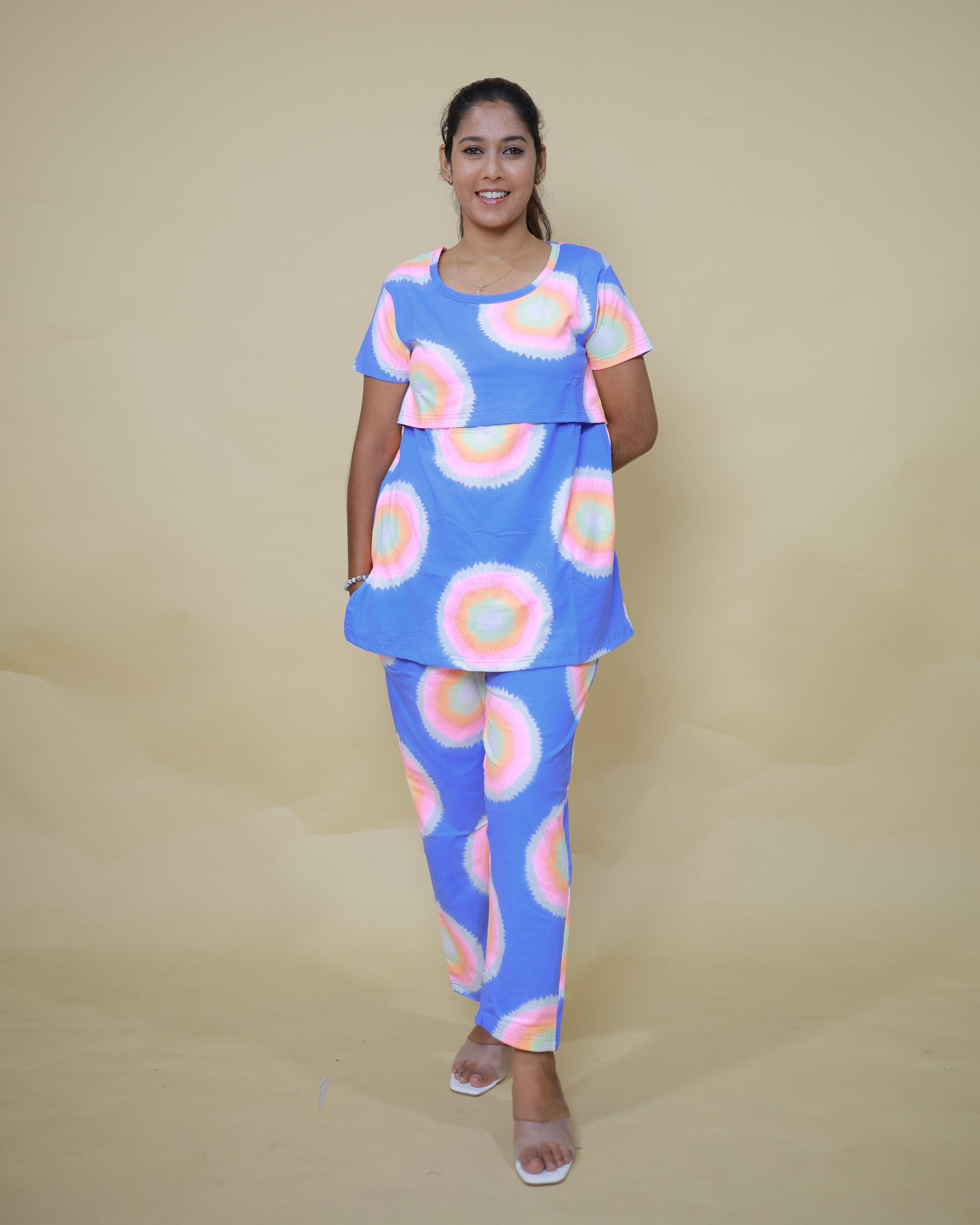 Medha | Zipless Feeding Pant Set