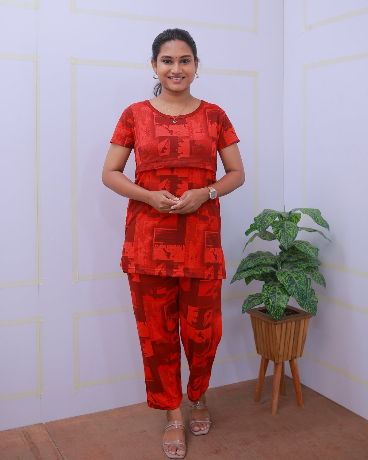 Nithila | Zipless Feeding Pant Set