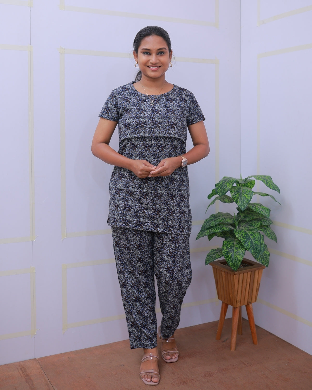 Zulekha | Zipless Feeding Pant Set