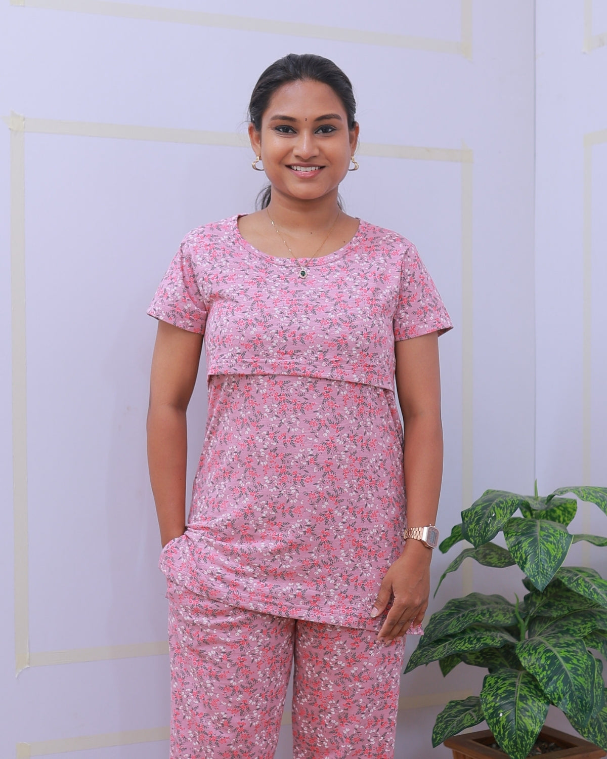 Mithila | Zipless Feeding Pant Set