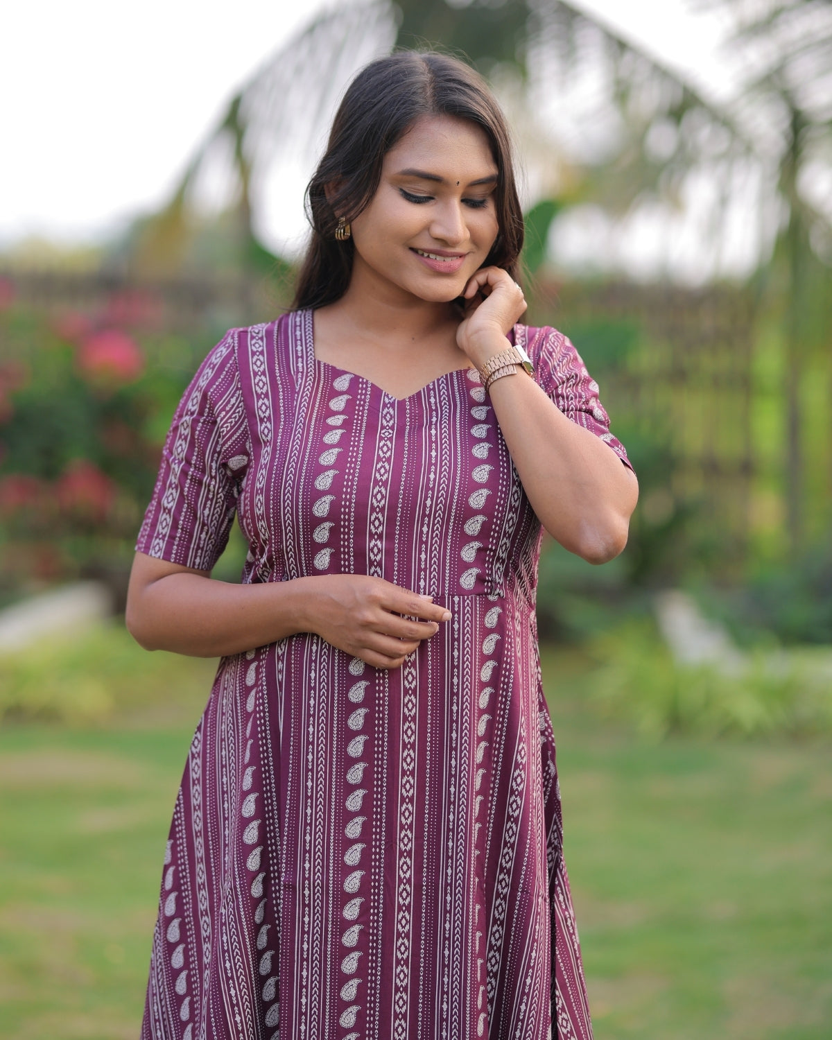 Wine - Aruvi | Maternity Kurti