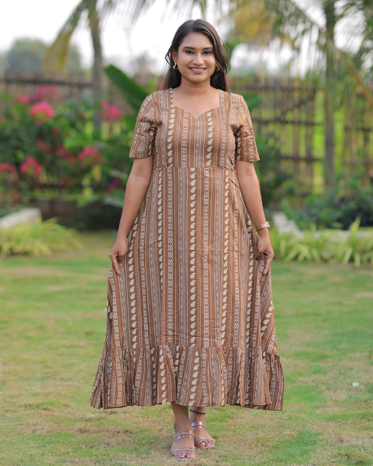 Brown - Aruvi | Maternity Kurti