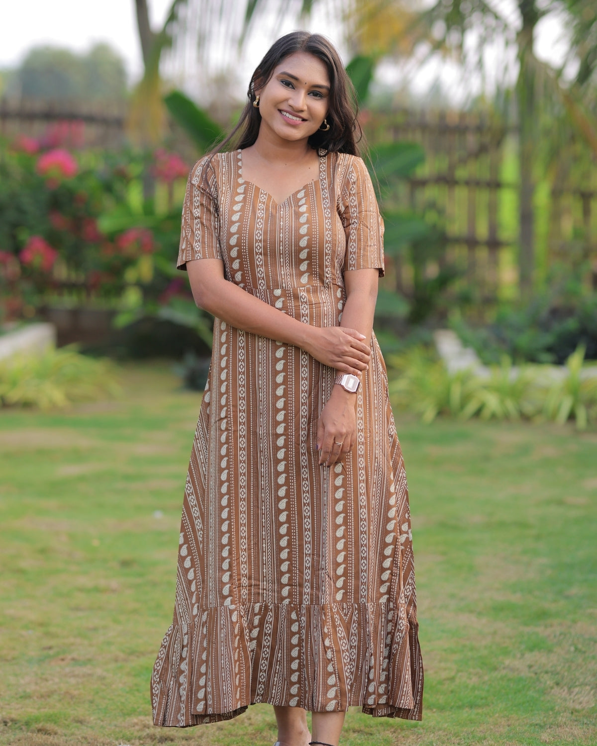 Brown - Aruvi | Maternity Kurti