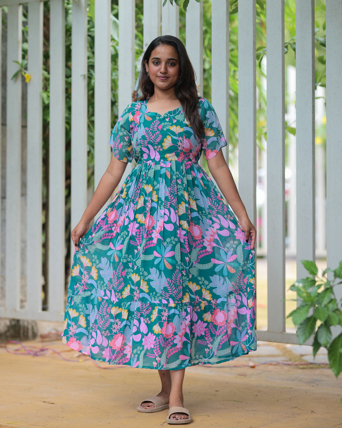 Vaamili | Maternity Maxi with Full Lining [Double Side Zips] - DISPATCH DATE_SEP-20