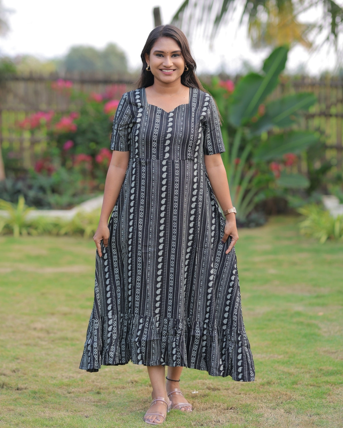 Black - Aruvi | Maternity Kurti