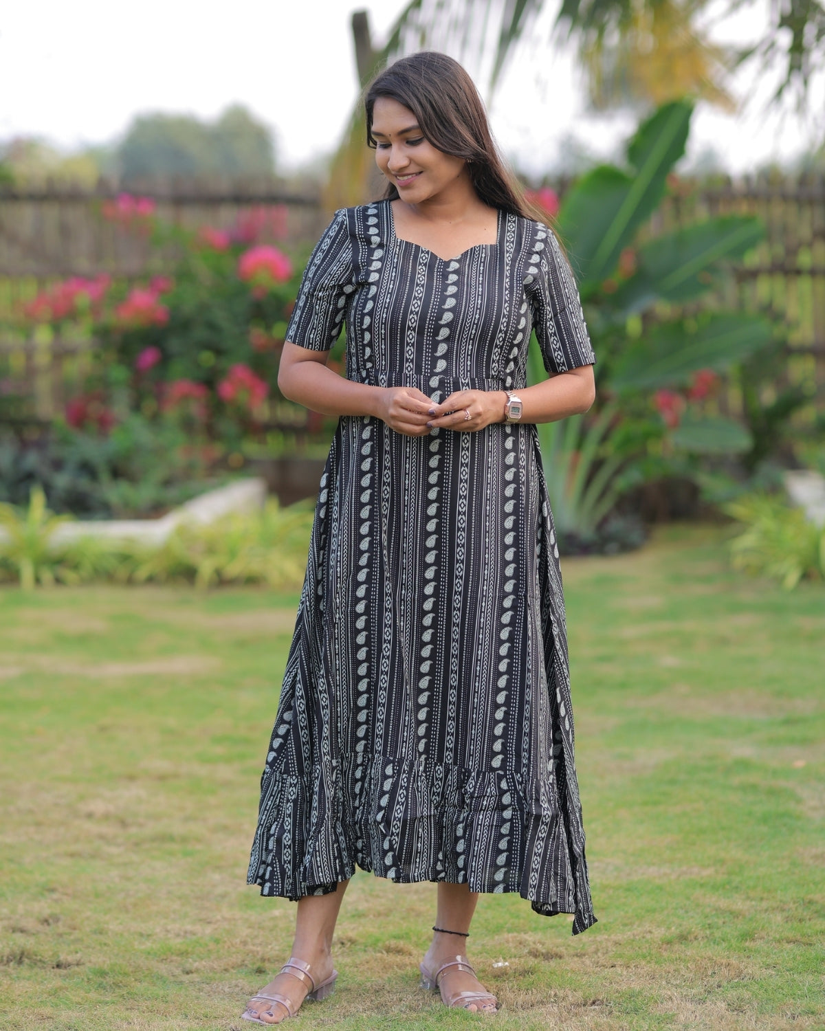 Black - Aruvi | Maternity Kurti