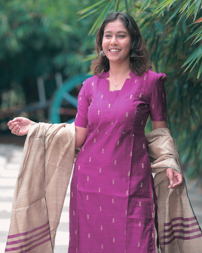 Aiswarya | Maternity Kurti with Lining [TOP + PANT + DUPATTA]