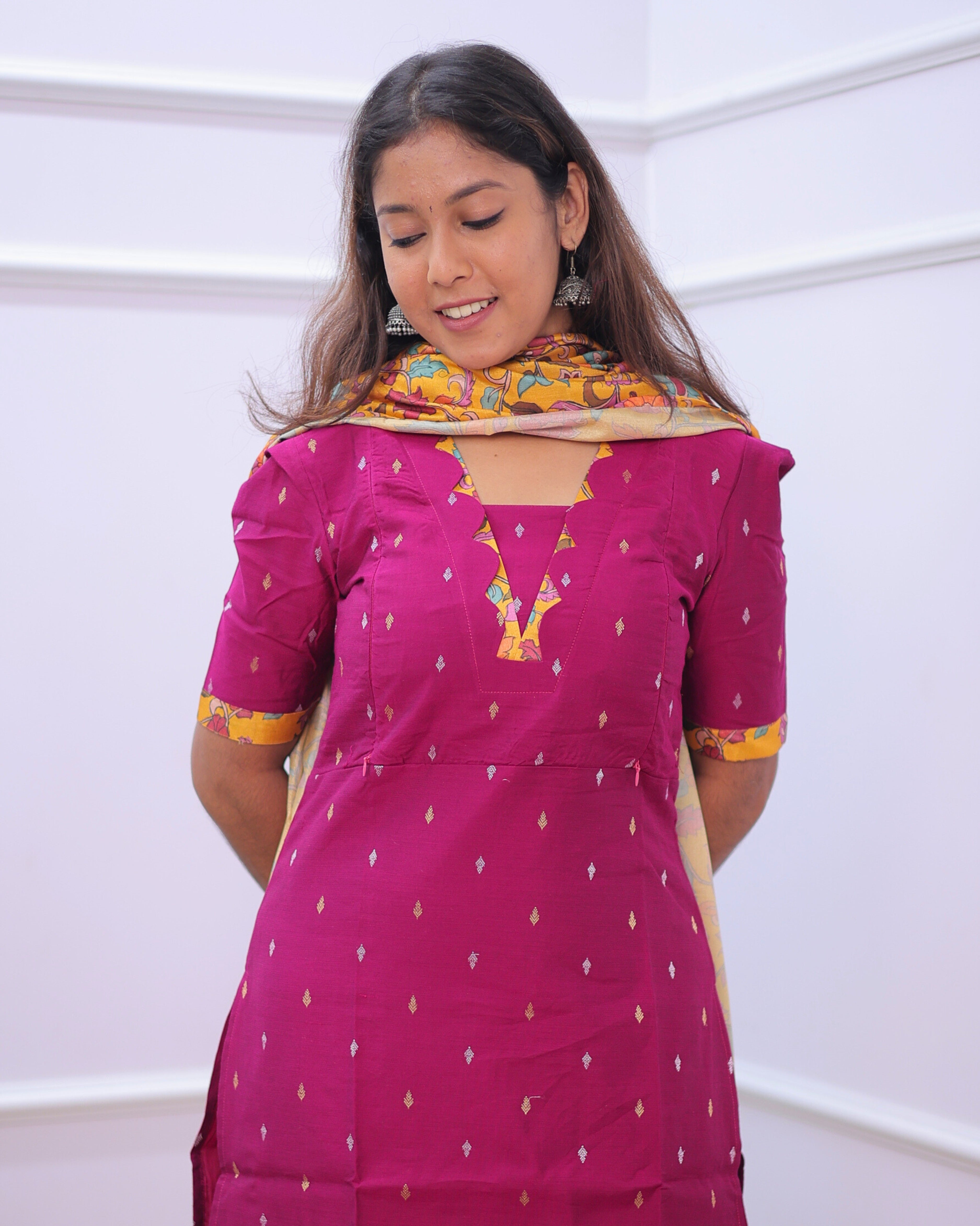 Pugazhini | Maternity Kurti with Lining [TOP + DUPATTA]