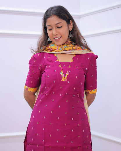 Pugazhini | Maternity Kurti with Lining [TOP + DUPATTA]