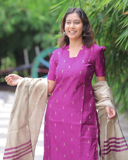 Aiswarya | Maternity Kurti with Lining [TOP + PANT + DUPATTA]- DISPATCH DATE _ SEP 10