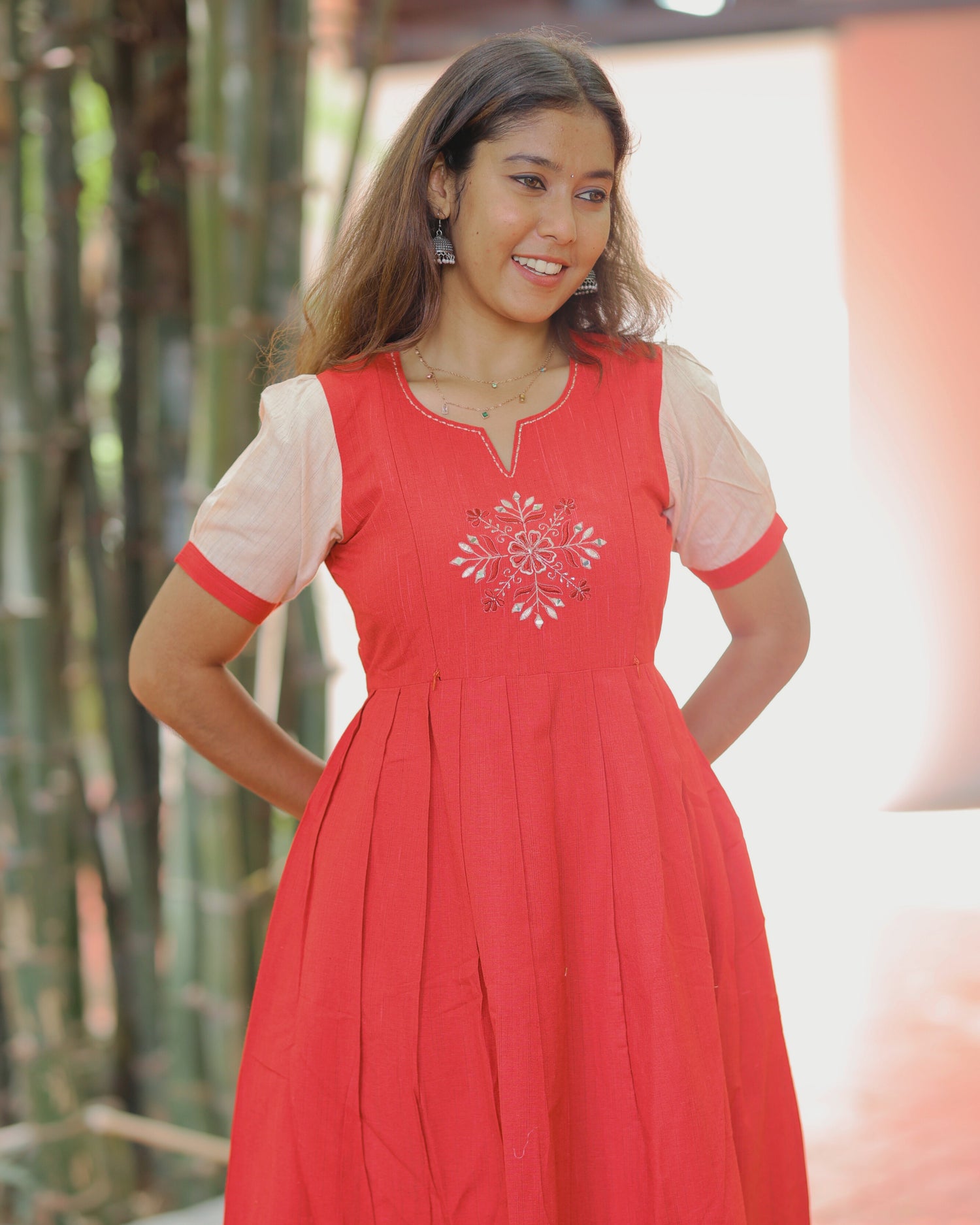 Thugil Maternity Maxi with Top Lining [Double Side Zips]