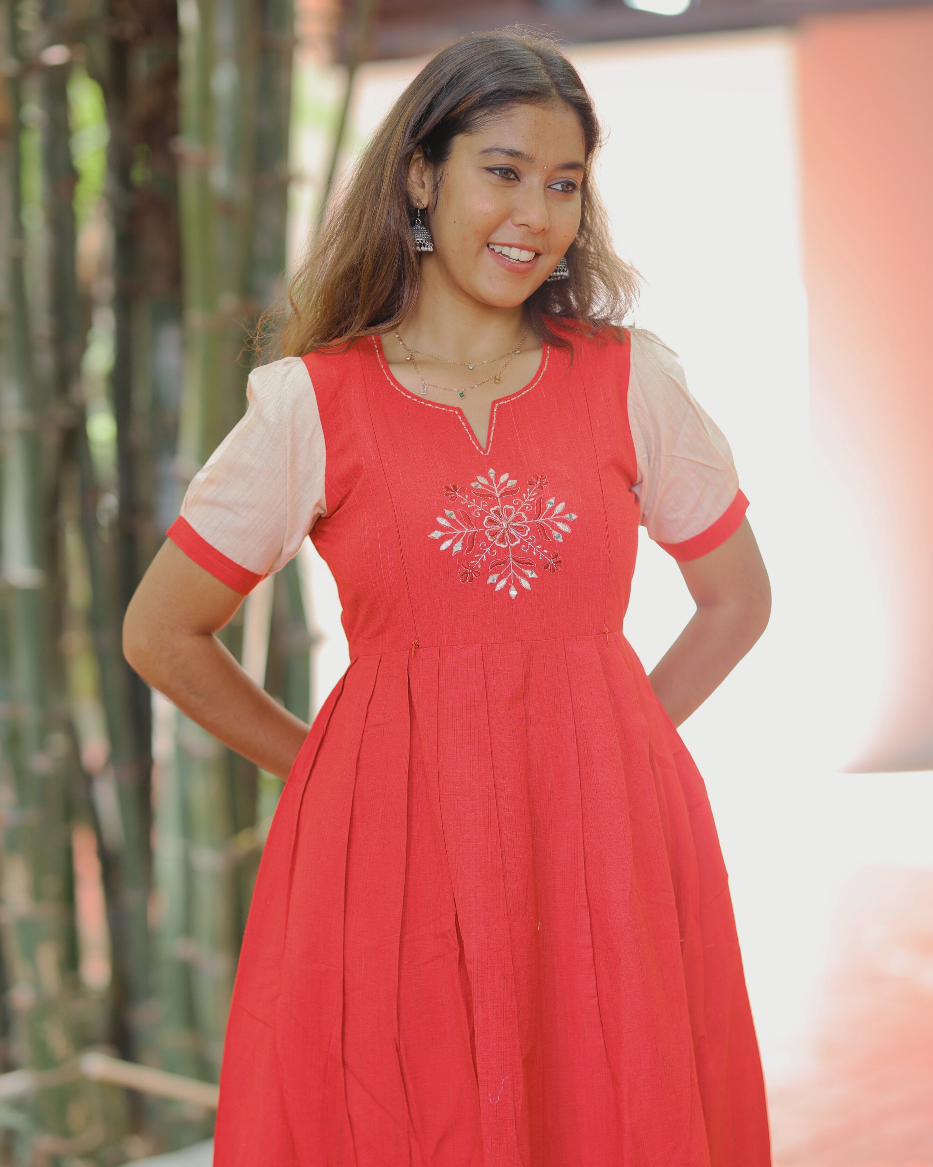 Thugil Maternity Maxi with Top Lining [Double Side Zips]