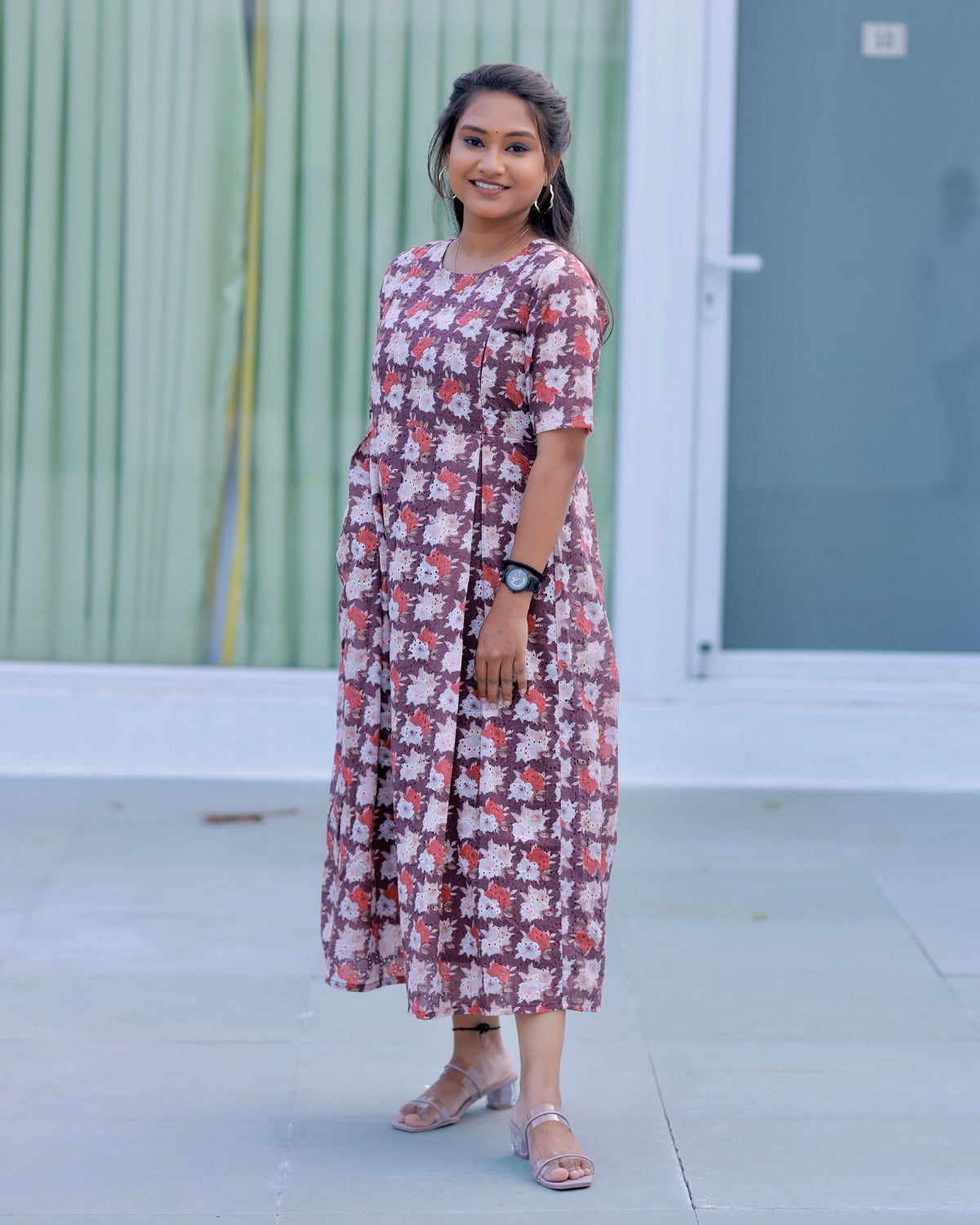 Thara | Hakoba Printed Cotton Kurti with Lining (ONLY FEEDING)