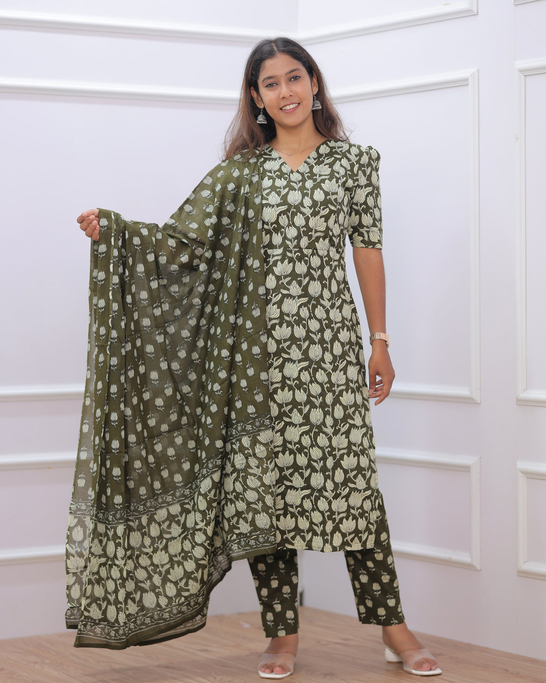 Nakshatra | Maternity Kurti with Lining [TOP + PANT + DUPATTA]