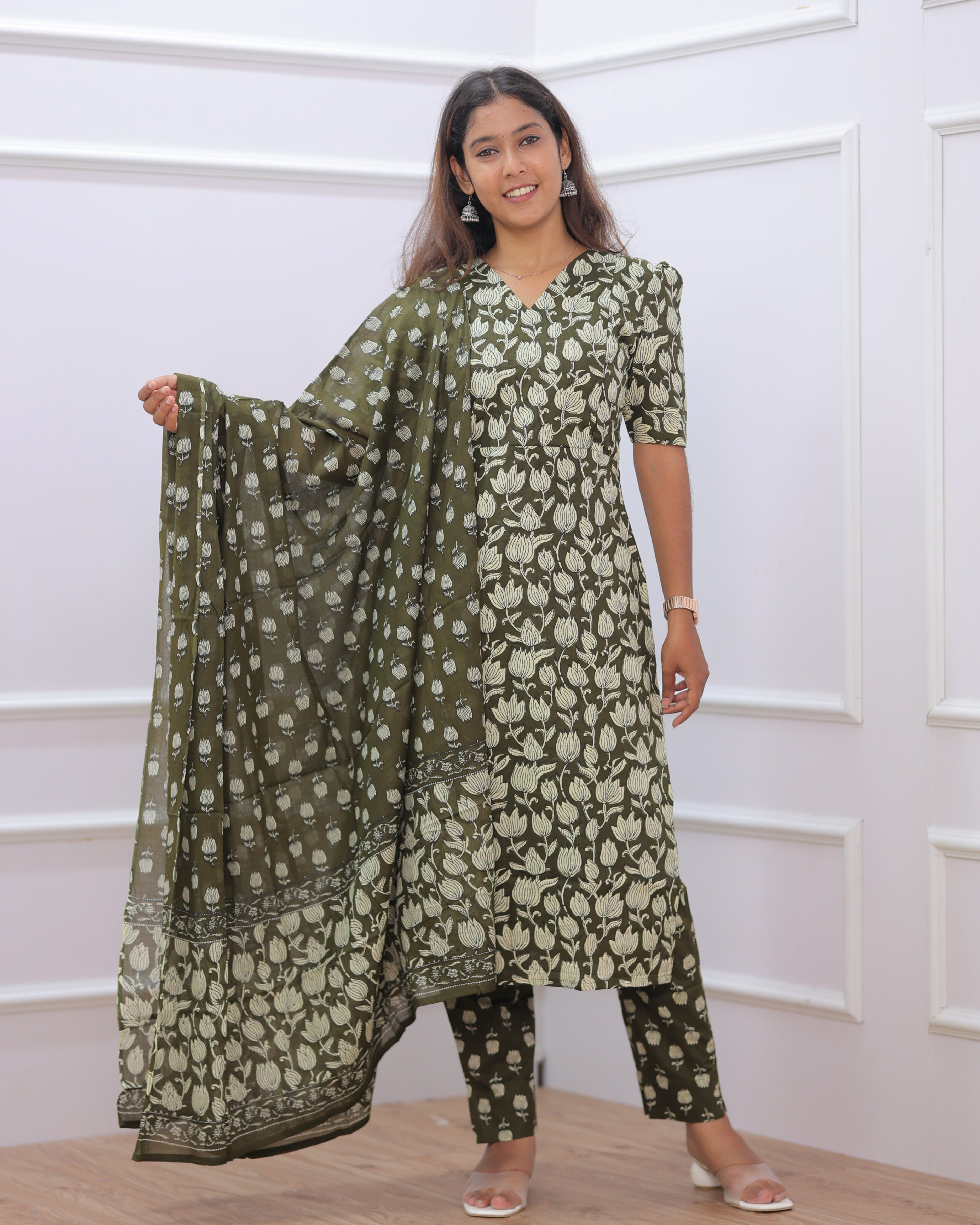 Nakshatra | Maternity Kurti with Lining [TOP + PANT + DUPATTA]