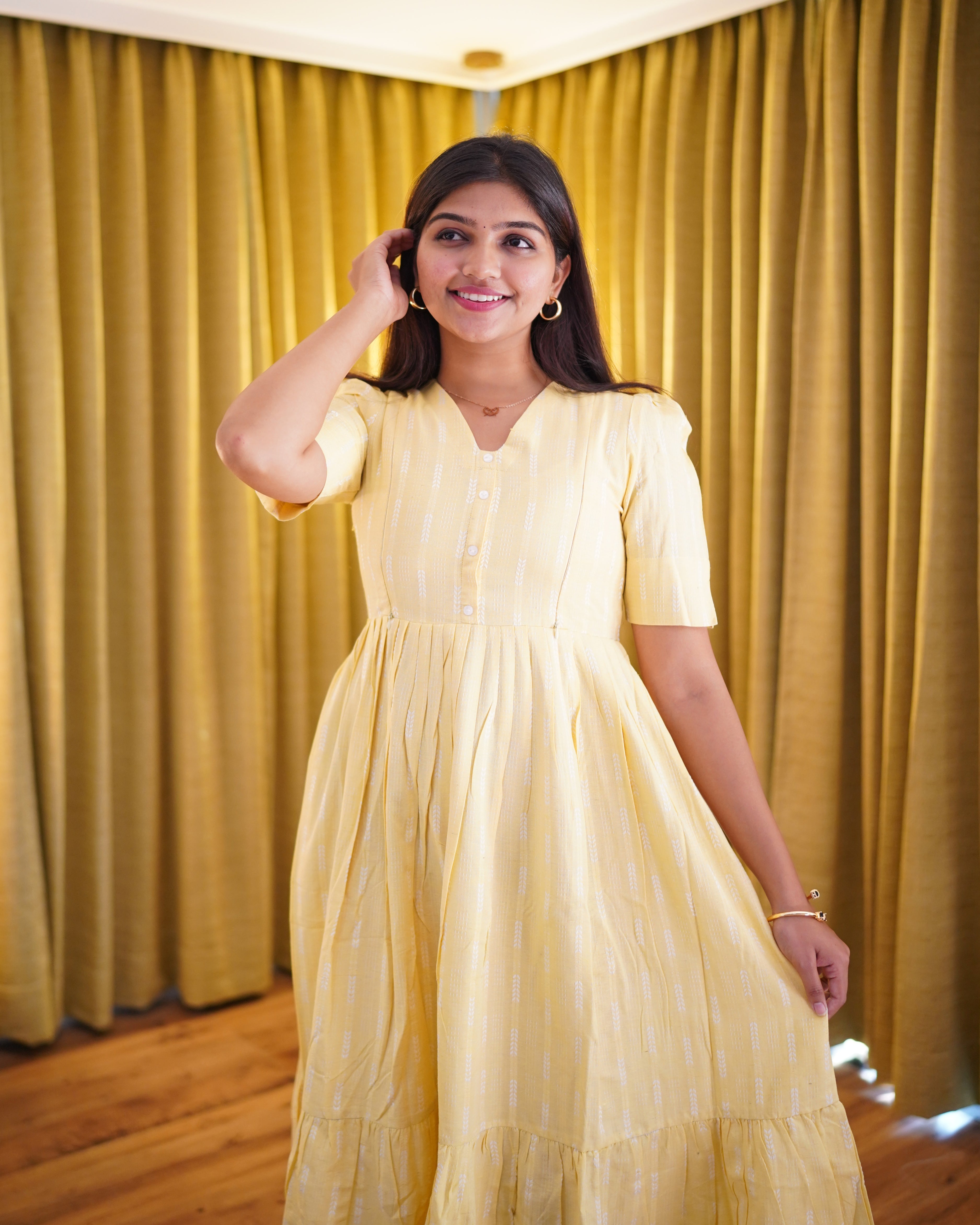 Diya_V2 | Maternity Maxi with Top Lining [Double Side Zips] - DISPATCH DATE _ SEP 01