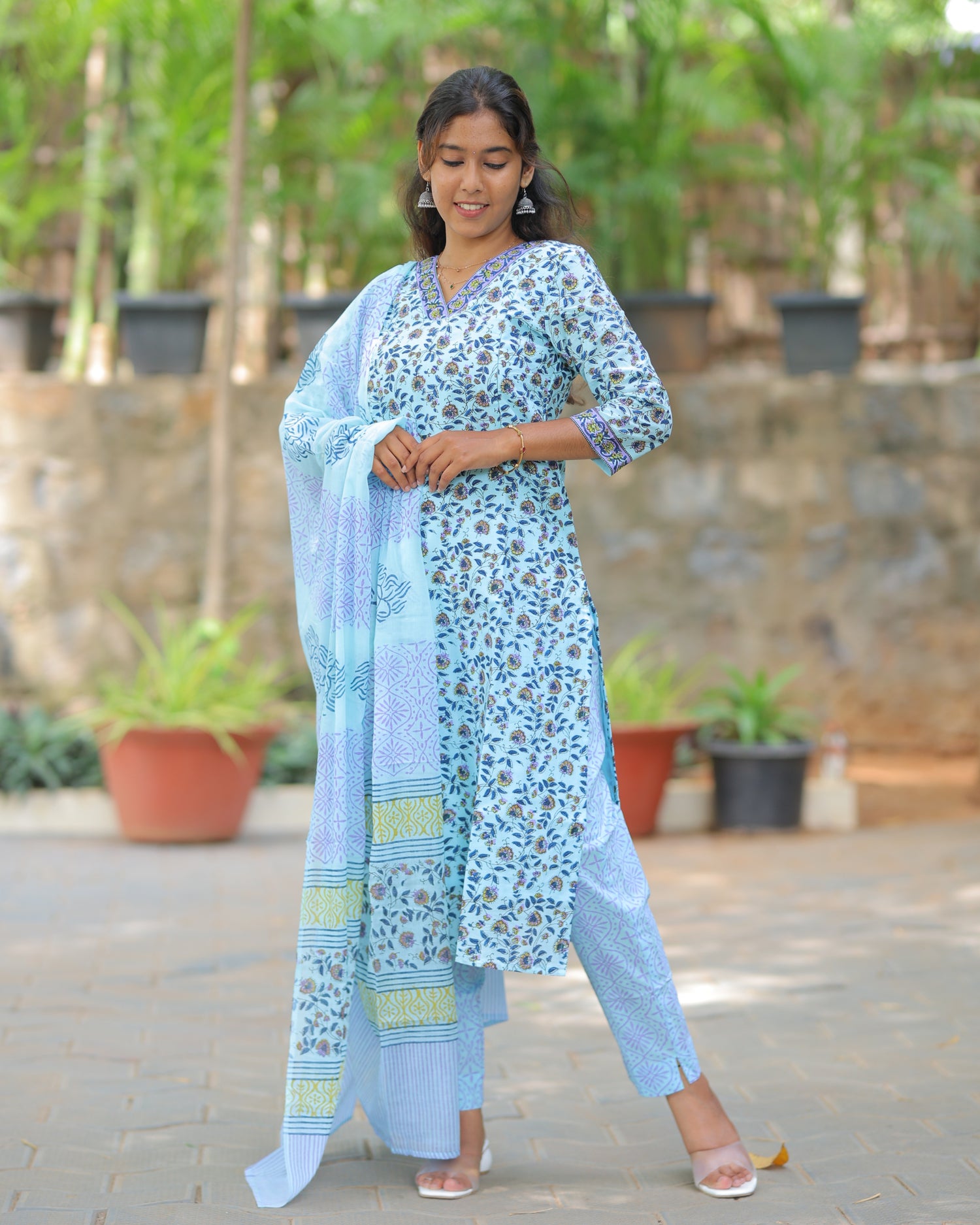 Niraiya | Maternity Kurti with Lining [TOP + PANT + DUPATTA]