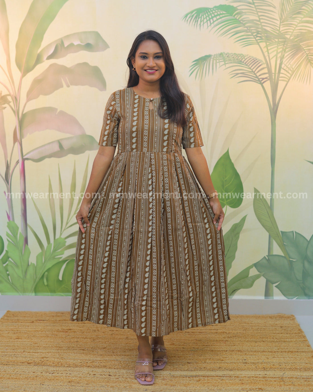 Brown-korvai| Maternity Kurti with Lining