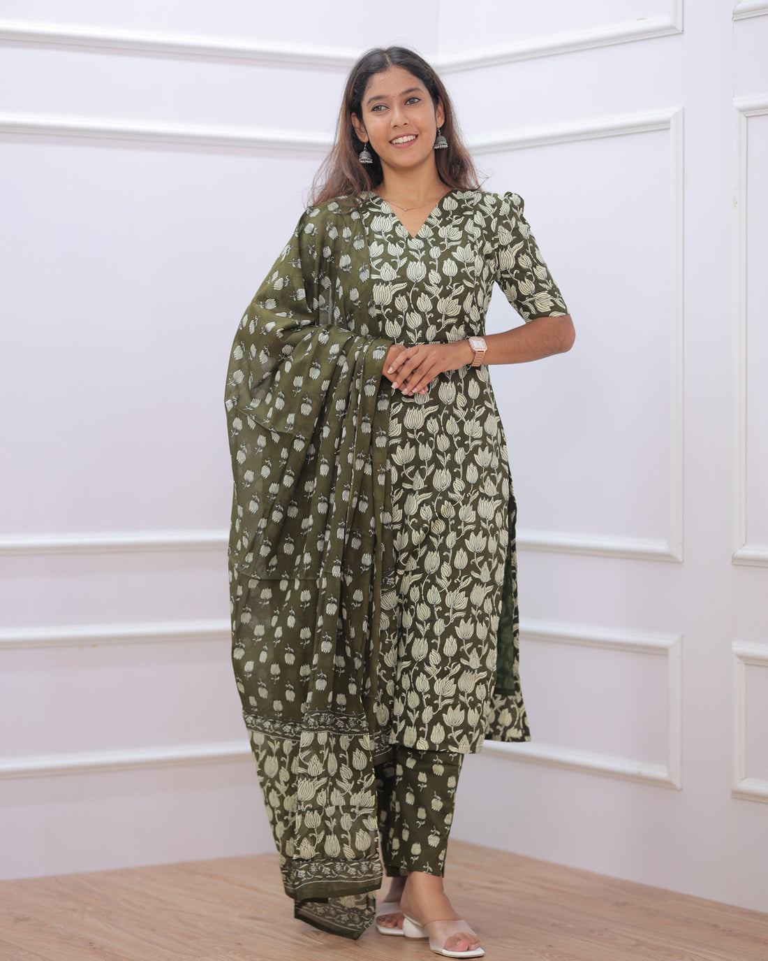 Nakshatra | Maternity Kurti with Lining [TOP + PANT + DUPATTA]