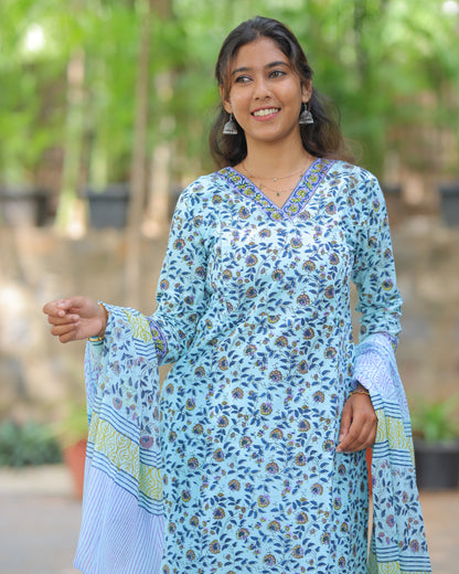 Niraiya | Maternity Kurti with Lining [TOP + PANT + DUPATTA]