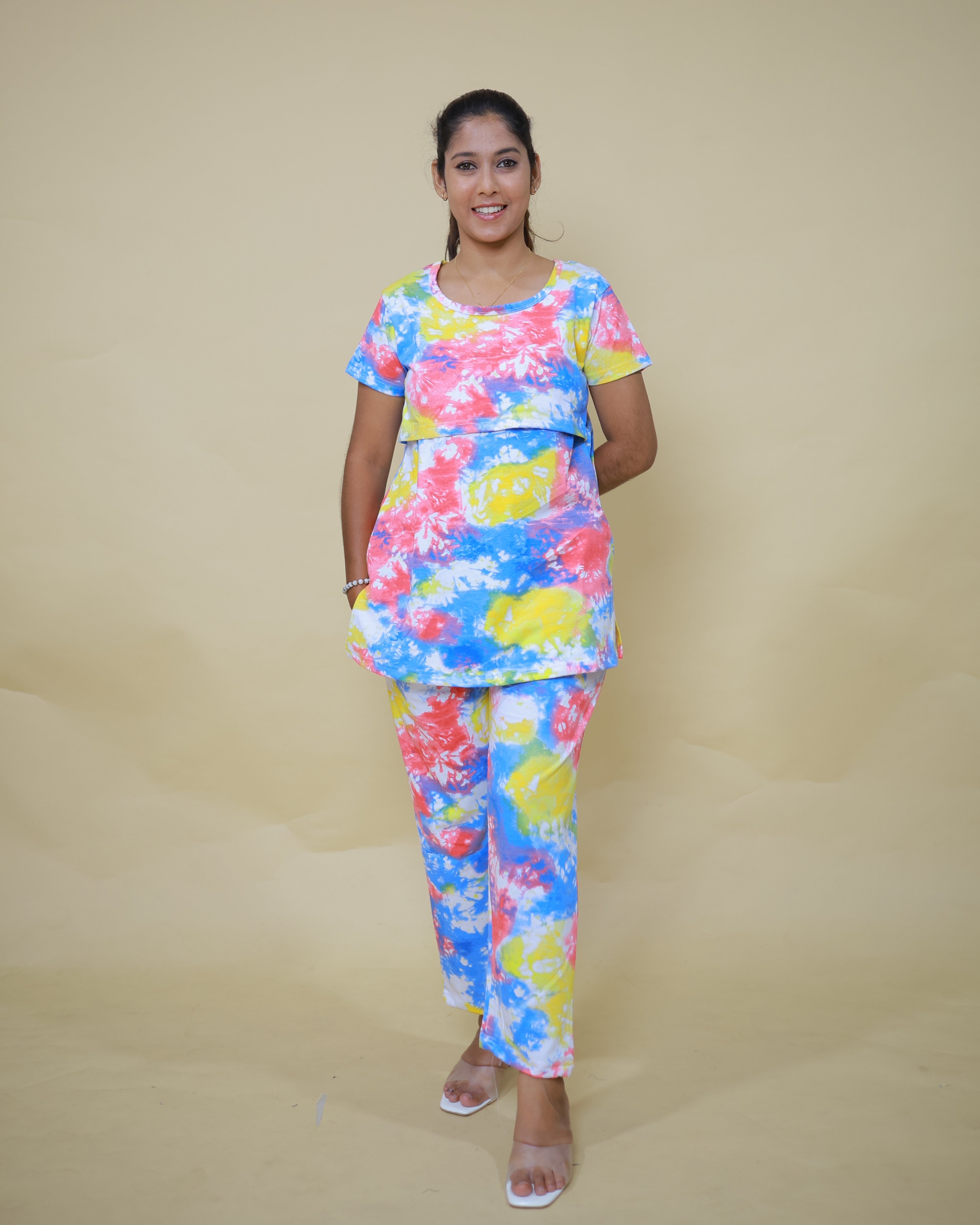 Vamika | Zipless Feeding Pant Set