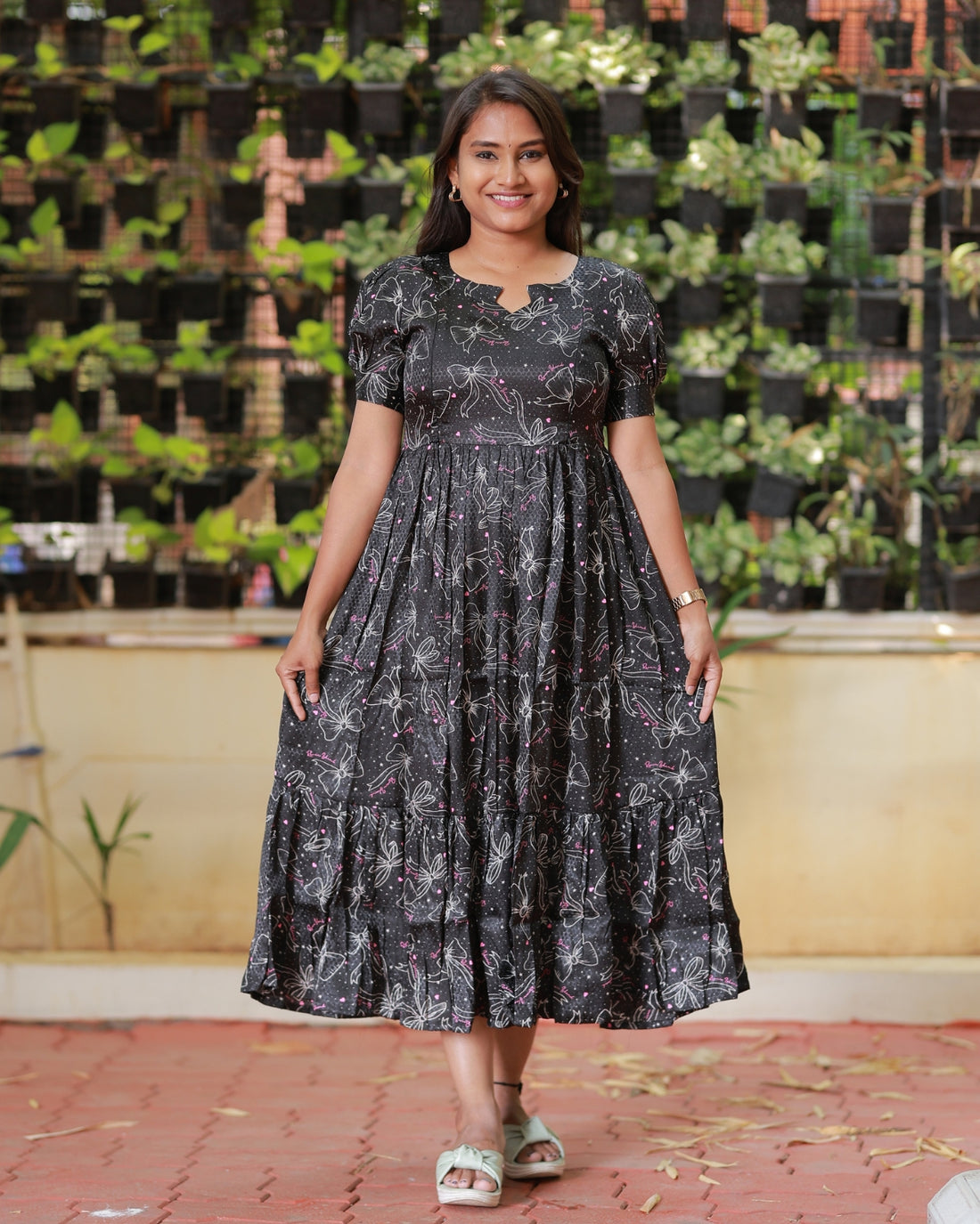 Black Bow | Maternity Kurti