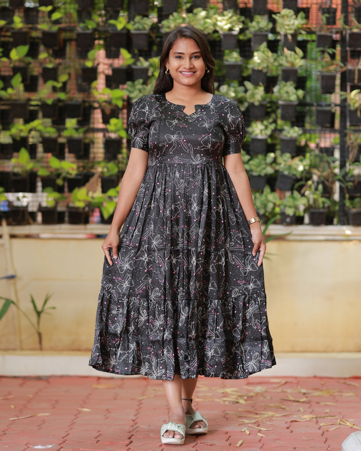 Black Bow | Maternity Kurti