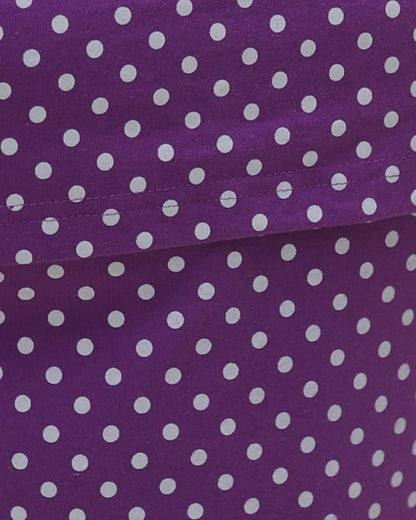 Purple Dots | Zipless Feeding Pant Set