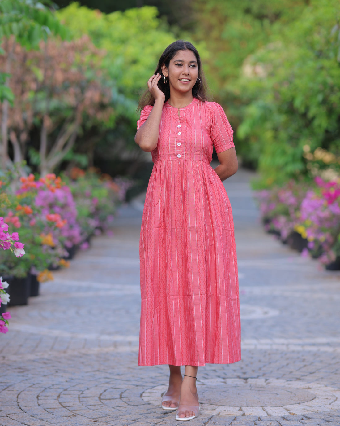 Ziva_V2 Maternity Maxi with Top Lining [Double Side Zips]