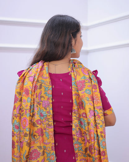 Pugazhini | Maternity Kurti with Lining [TOP + DUPATTA]